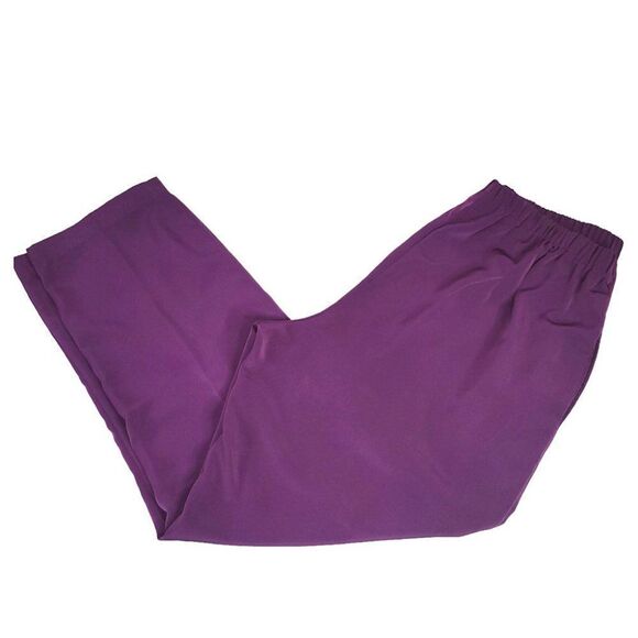 Roamans purple 2pc flowing pants set - Picture 5 of 11